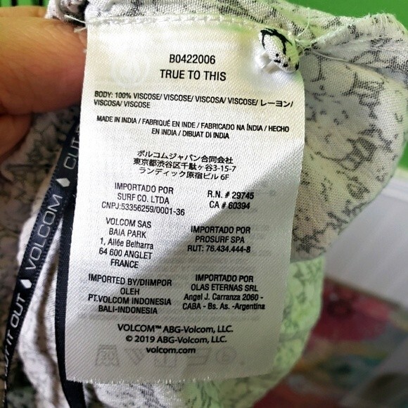 Volcom Skater Women's White Daisy Tube Crop Top Size XS - Picture 7 of 11